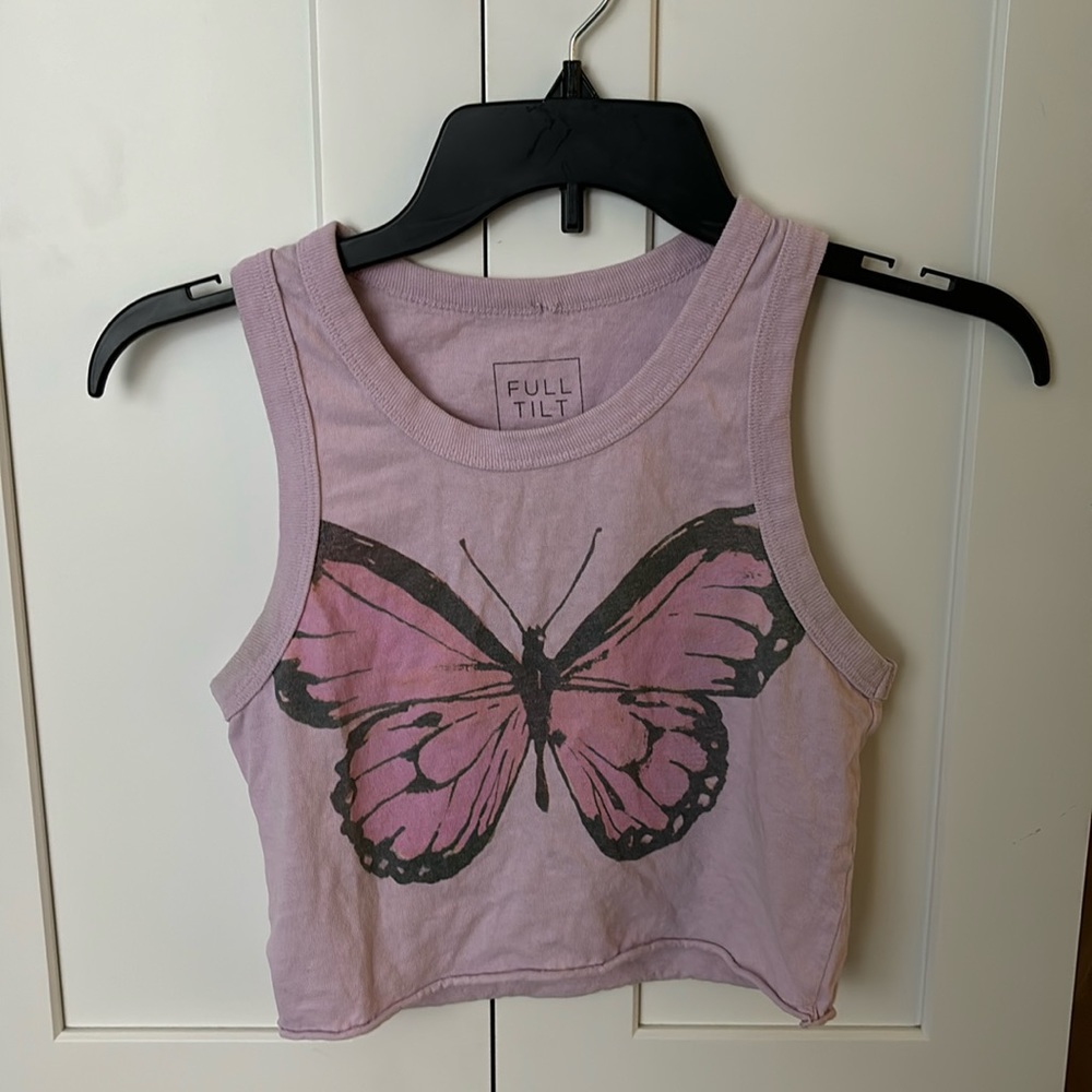 Light Pink Butterfly Tank!